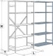Grundregal HxLxT 2200x850x800 mm