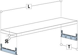 Fachbodenteil LxT  1000 x 300 mm