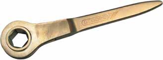 6-Kant-Bauknarre mit Zentrierspitze Funkenfrei - SW 30 mm - GED01374