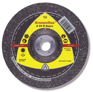 Schruppscheiben A 24 R Supra 115 x 6 x 22.23 mm (gekröpft) 13401 / VE= 10 Stück