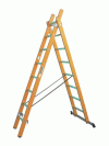 GFK-Bockschiebeleiter 2-teilig Typ 113,  2x9 Sprossen