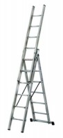 Mehrzweckleiter Aluminium 3-teilig 3x8 Sprossen