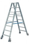 Doppelstufenleiter fahrbart, Stabilo,Krause,  2x6 Stufen