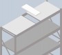 Einlegeboden für Weitspannregal LxBxT 2000 x 200 x 400 mm