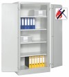 Feuergeschützter Flügeltürschrank HxBxT 1950x950x550 mm/Lichtgrau-Lichtgrau