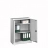 Flügeltürschrank (Werkstattschrank) HxBxT 1000x800x380 mm/Lichtgrau-Lichtgrau