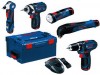 BOSCH 5-Tool 10.8 VOLT LITHIUM-IONEN-SET in L-Boxx