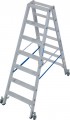 Stabilo® Professional Stufen-DoppelLeiter fahrbar, Aluminium