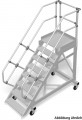 Stabilo® Treppen mit Plattform, fahrbar - Stufenbreite 80 cm - Neigung 45°
