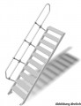 Stabilo® Treppen, Aluminium - Neigung 45° - Stufenbreite 60, 80, 100 cm