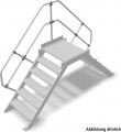 Stabilo® Überstiege, Leichtmetall - Neigung 60° - Stufenbreite 60, 80, 100 cm