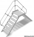 Stabilo® Überstiege, Leichtmetall - Neigung 45° - Stufenbreite 60, 80, 100 cm