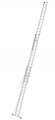 Stabilo® Professional Sprossen-SeilzugLeiter, dreiteilig - Alu - Arbeitshöhe 9.75 m - 3 x 14 Sprossen