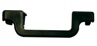 Monto® Stufenabschlusskappe, Stufentiefe 80 mm, links, schwarz - VE = 7 Stück