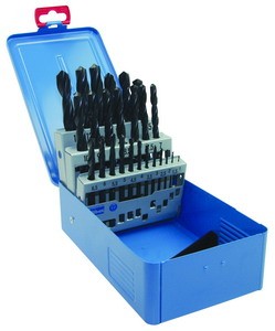 HSS-Spiralbohrer rollgewalzt 1-13 mm, Profi-Metallkassette