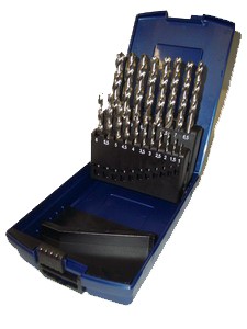HSS-GK-Spiralbohrer profilgeschliffen 1-10 mm, in Kunststoffkassette