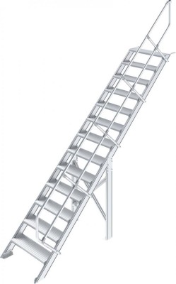 Stabilo® Treppe - Neigung 45° - Stufenbreite 80 cm - Höhe 2.80-3.01 m - 1 x 13 Stufen
