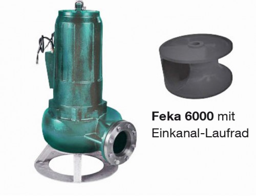 DAB Feka 6300.4T Schmutz- & Abwasserpumpe - 420'000 l/h - Fh 26.0 m - 2.6 bar - 23.0 kW - 3 x 400 V