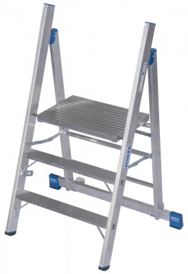 Stabilo® Professional ProfiTritt, Aluminium - Arbeitshöhe 2.70 m - 1 x 3 Stufen