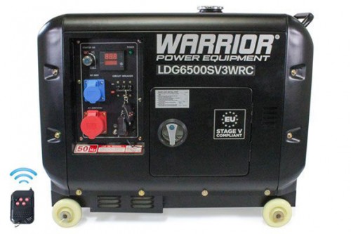 Champion Warrior 6.9 kVA Silent Stromerzeuger, Dieselmotor - Generator 3-phasig, max. Leistung 6.9 kW, 230/400 V