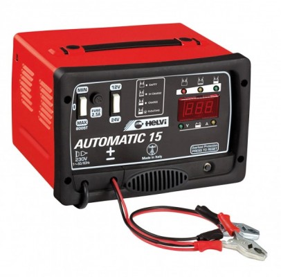 Automatic 15 Batterieladegerät 12V / 24V für Säure- und Gel-Batterien