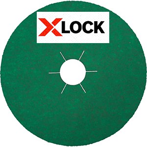 Fiberscheibe FS 966 ACT - Ø 115 x 22 mm / X-LOCK, Keramischer Korund, Korn 40 - VE = 100 Stück