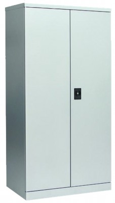 WT Flügeltürenschrank HxBxT 1800x900x450 mm Silberhell/Silberhell