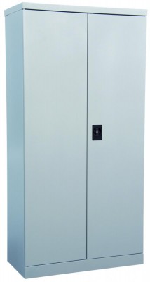 WT Flügeltürenschrank HxBxT 1950x900x450 mm Silberhell/Silberhell