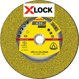 Kronenflex® A 24 Extra Trennscheiben - Ø 115 x 2.5 x 22.23 mm X-LOCK - gerade - VE = 25 Stück