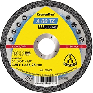 Kronenflex® A 60 TZ Special Trennscheiben - Ø 115 x 1 x 22.23 mm - gerade - VE = 25 Stück