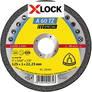 Kronenflex® A 60 TZ Special Trennscheiben - Ø 125 x 1 x 22.23 mm X-LOCK - gerade - VE = 25 Stück