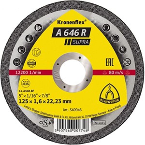 Kronenflex® A 646 R Supra Trennscheiben - Ø 115 x 1.6 x 22.23 mm - gerade - VE = 25 Stück