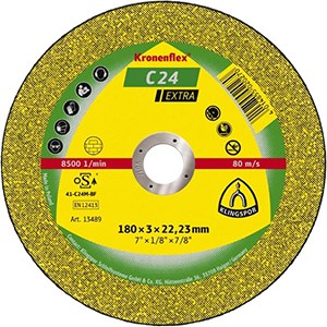 Kronenflex® C 24 Extra Trennscheiben - Ø 115 x 2.5 x 22.23 mm - gerade - VE = 25 Stück