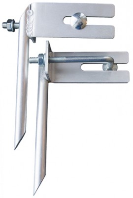 Monto® & Stabilo® Combi-Leiternspitze / Erdspitzen (Paar) 64 x 25 bis 97 x 25 mm