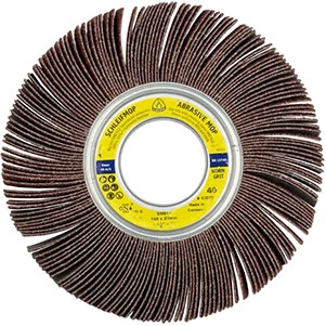 Schleifmop SM 611 - Ø 165 x 25 x 43.1 mm / Korund, Korn 120 - VE = 5 Stück