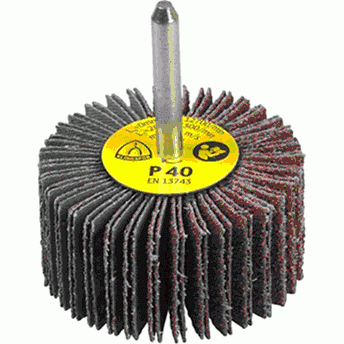 Kleinschleifmop KM 613 - Ø 60 x 40 x 6 mm / Korund, Korn 240 - VE = 10 Stück