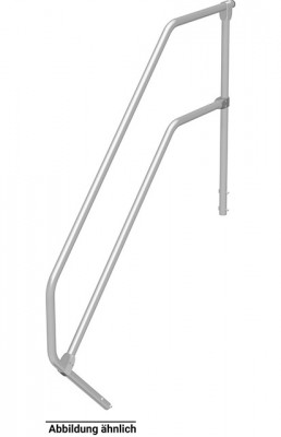 Stabilo® Handlauf aus Leichtmetall mit Geländer für Podest-Treppe - 2 Stufen
