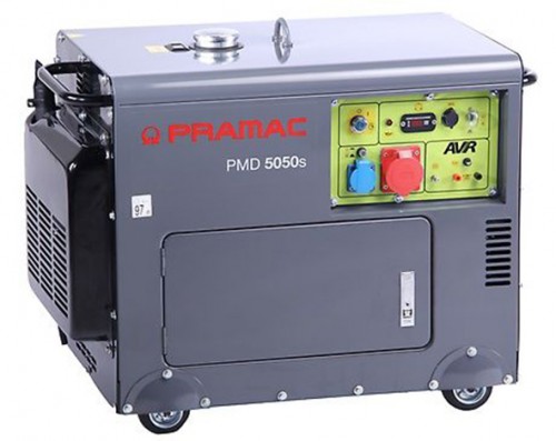 Pramac PMD 5050s Stromerzeuger, Dieselmotor - 3-phasig, Generator IP23, Steckdosen IP44, max. Leistung 4.0 kW, 230/400 V