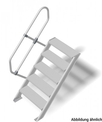 Stabilo® Treppe - Neigung 45° - Stufenbreite 80 cm - Höhe 0.86-1.08 m - 1 x 5 Stufen