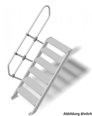 Stabilo® Treppe - Neigung 60° - Stufenbreite 60 cm - Höhe 1.25-1.50 m - 1 x 6 Stufen