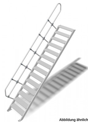 Stabilo® Treppe - Neigung 60° - Stufenbreite 60 cm - Höhe 3.25-3.50 m - 1 x 14 Stufen