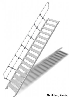 Stabilo® Treppe - Neigung 60° - Stufenbreite 80 cm - Höhe 3.75-4.00 m - 1 x 16 Stufen