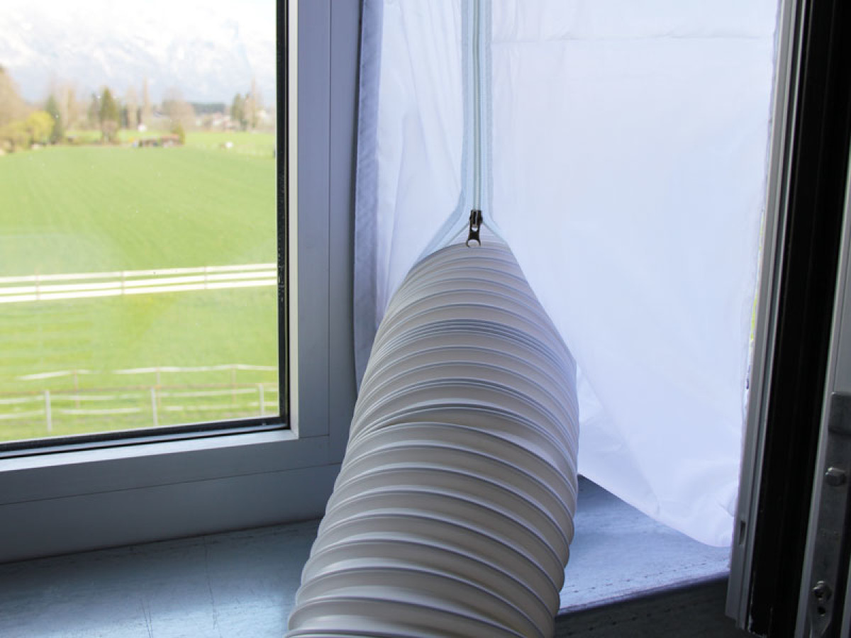 190cm Abluftschlauch Adapter Fensterabdichtung für Mobil Klimagerät 