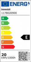 LED-Strahler Alcinda 2050, IP44 - 20 W / 2080 lm / 3000 K warmweisse Lichtfarbe / 230 V