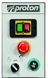 Proton BSS-260-VT Metall-Bandsäge, stationär, Bandgeschwindigkeit 28-80 m/min., 1100W, 400V