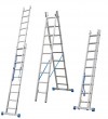 Stabilo® Professional Sprossen-MehrzweckLeiter, zweiteilig - Alu - Arbeitshöhen 4.40 m bis 6.85 m - 2 x 12 Sprossen
