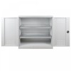 METEC Chemikalienschrank (klein) HxBxT 1000x1000x500 mm Lichtgrau/Lichtgrau