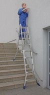 Stabilo® Professional Sprossen-Gelenk-TeleskopLeiter - Alu - Arbeitshöhen 3.00 m bis 6.05 m - 4 x 5 Sprossen