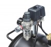 Fortec® AIR-50/380-MC Kolbenkompressor, 50 l mobil - Wasserabscheider - Keilriemenantrieb - Ansaugleistung 380 l/min - Druck 10 bar - Leistung 2200 W - 230 V
