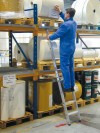 Stabilo® Professional Stufen-AnlegeLeiter, einteilig - Alu - Arbeitshöhe 3.15 m - 1 x 8 Stufen